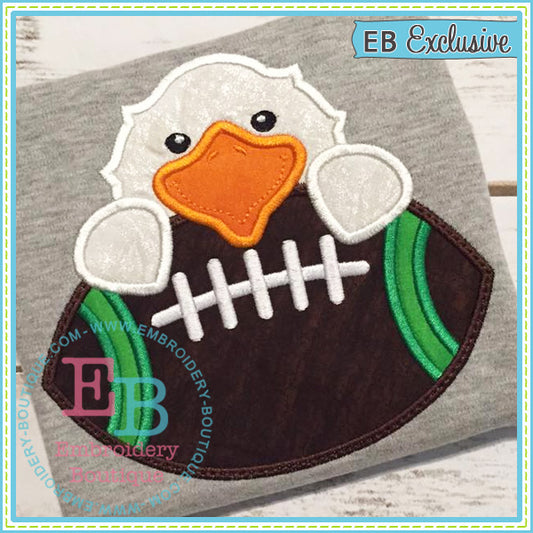 Football Eagle Boy Applique, Applique