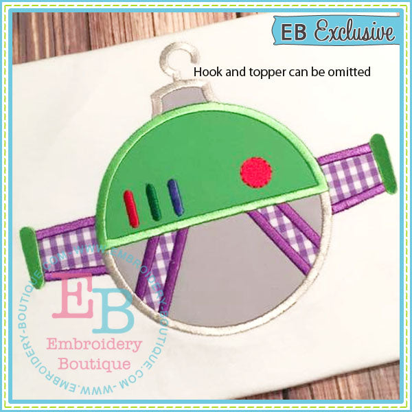 Space Boy Ornament Applique, Applique