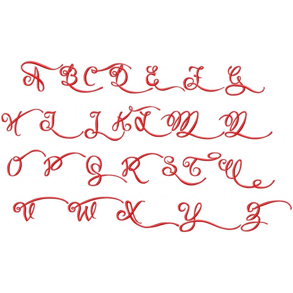 Ella Claire Embroidery Font, Embroidery Font