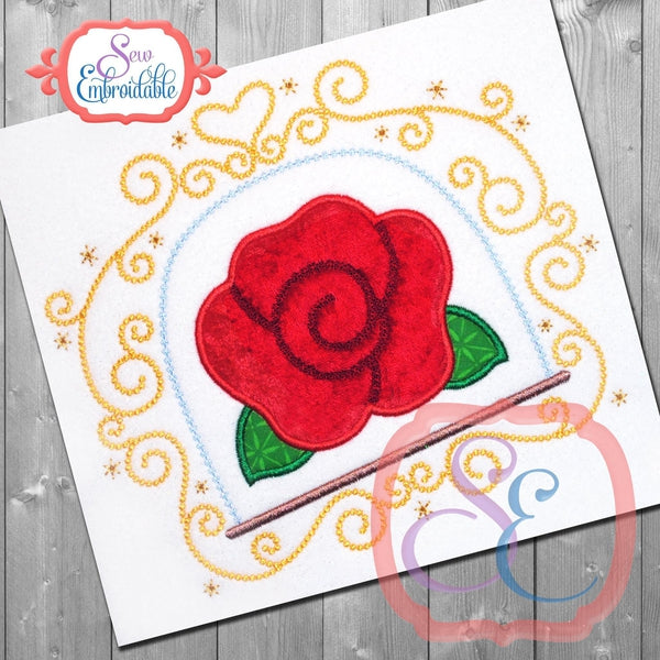 Rose Princess Frame, Embroidery