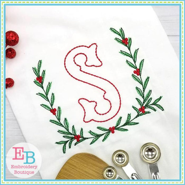Berry Laurel Embroidery Design, Embroidery