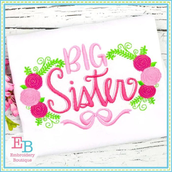 Big Sister Roses Embroidery Design, Embroidery
