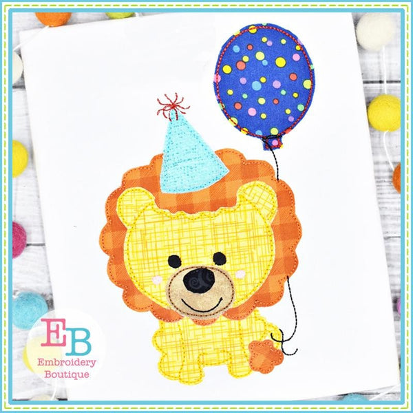 Birthday Lion Applique, Applique