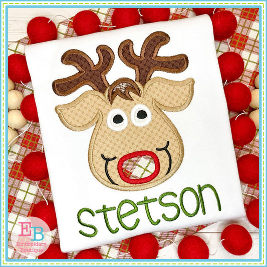 Reindeer Satin Stitch Applique, Applique