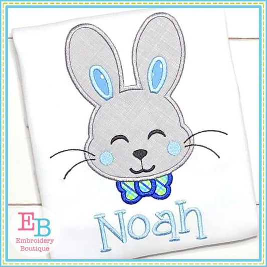 Bunny Boy Face Applique, Applique