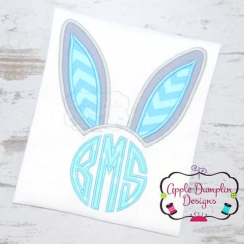 Bunny Ears Applique Design, applique