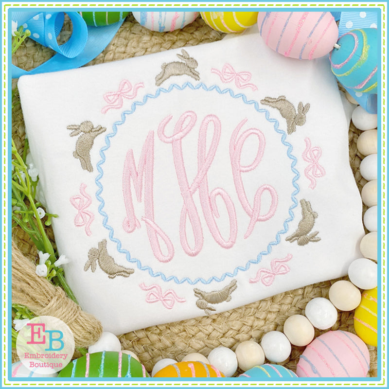 Bunny Bow Embroidery Frame, Embroidery