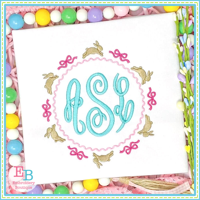 Bunny Bow Embroidery Frame, Embroidery