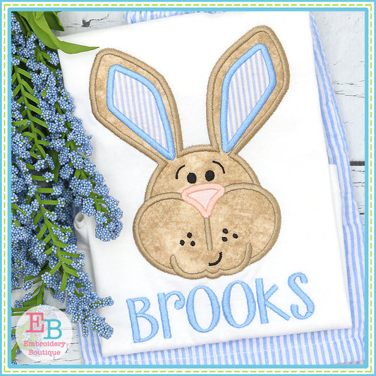 Bunny Boy Satin Applique, Applique