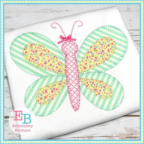 Butterfly Blanket Stitch Applique, Applique