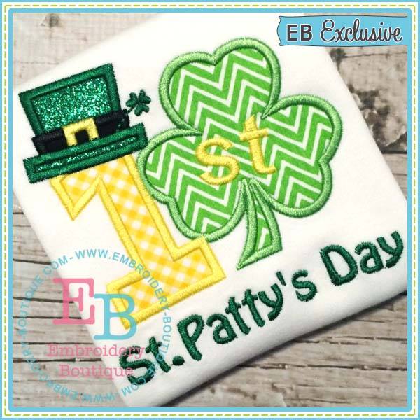 First St. Patty's Applique, Applique