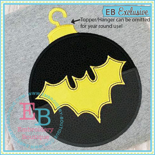 Bat Ornament Applique, Applique