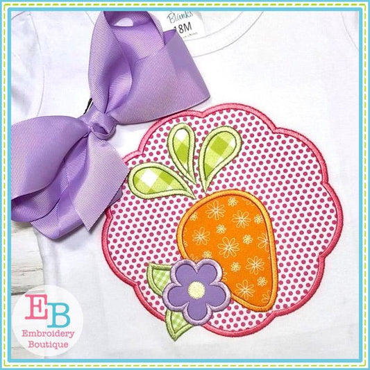 Carrot Scalloped Applique, Applique