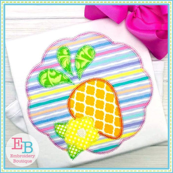 Carrot Scalloped ZigZag Applique, Applique