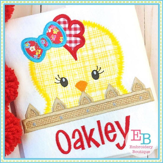 Hen Peeker Applique, Applique