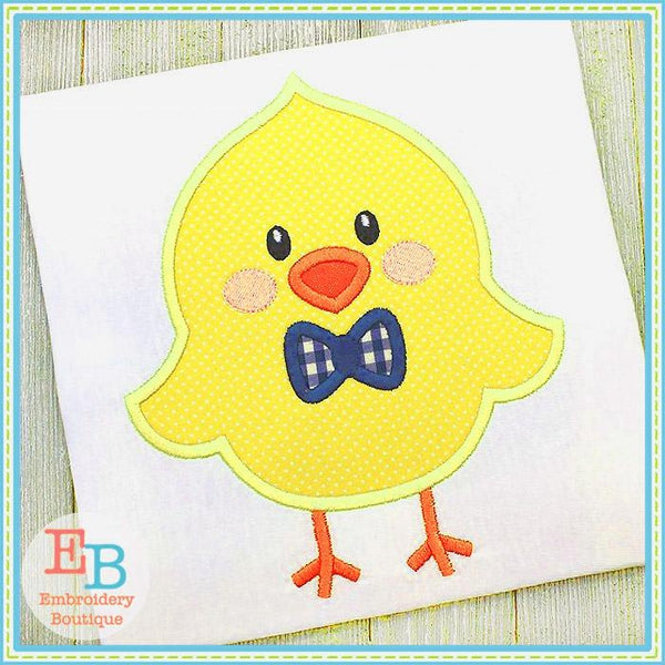 Little Chick Boy Satin Applique, Applique