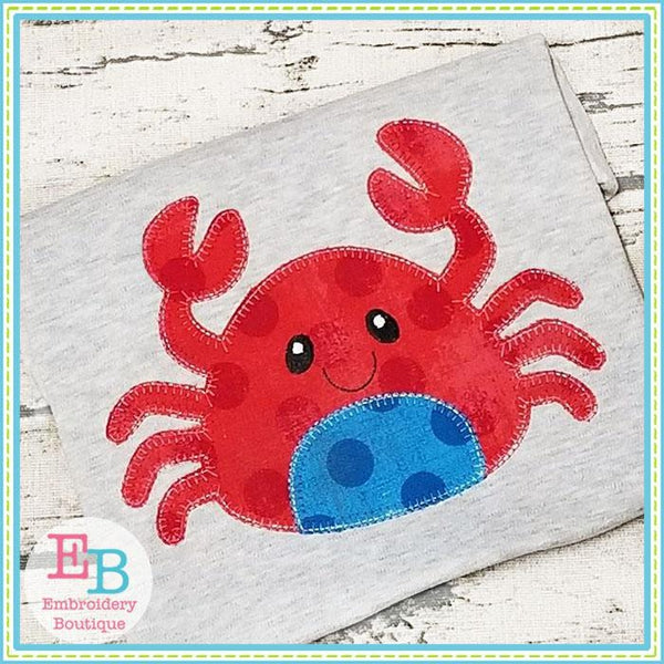 Crab 2 Blanket Stitch Applique, Applique