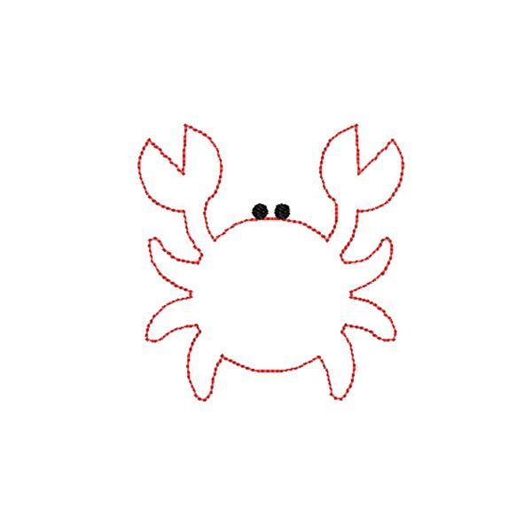 Crab Bean Applique, Applique
