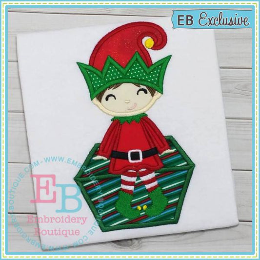 Elf Boy Applique, Applique