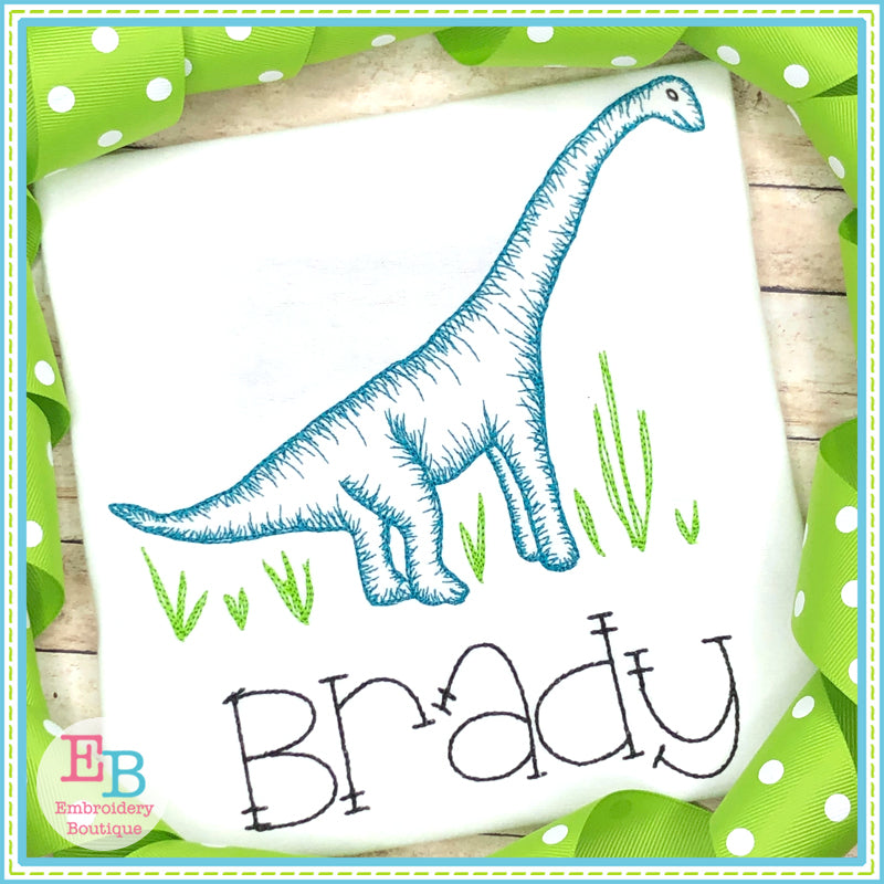 Dinosaur 2 Embroidery Design, Embroidery