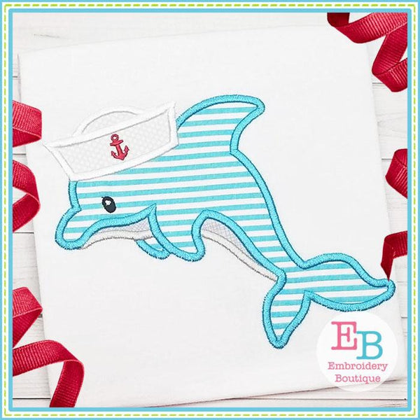 Dolphin Hat Applique, Applique