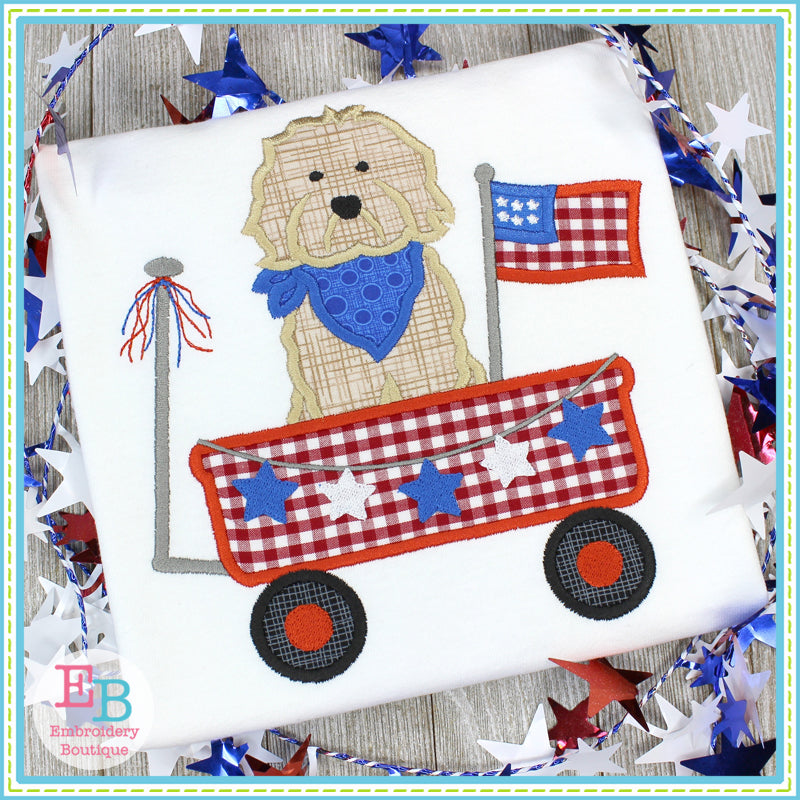 Wagon Ride Doodle Doodle Wagon Satin Applique | Embroidery Boutique