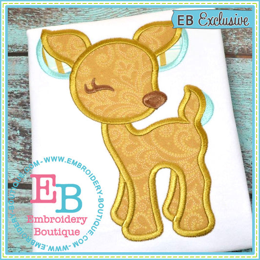 Woodland Deer Applique, Applique