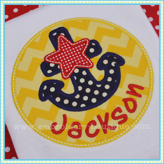 Star Anchor Patch, Applique