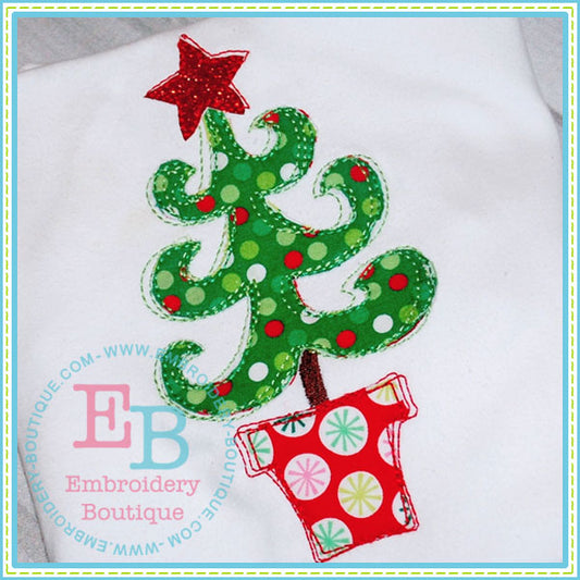 Scribble Whimsy Tree Applique, Applique