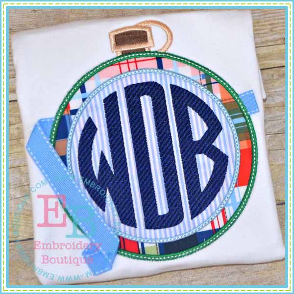 Monogram Canteen Applique, Applique