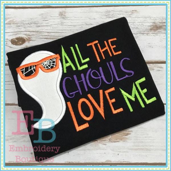 All The Ghouls Love Applique, Applique