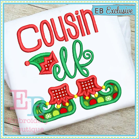 Cousin Elf Applique, Applique