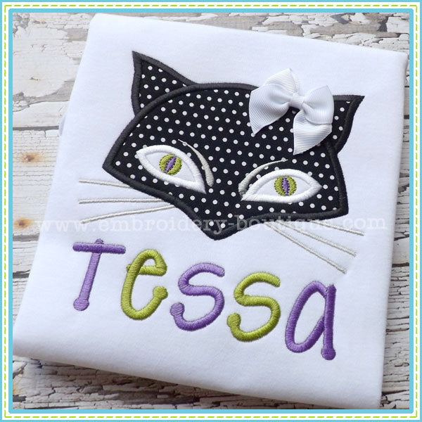 Cat Mask Applique, Applique