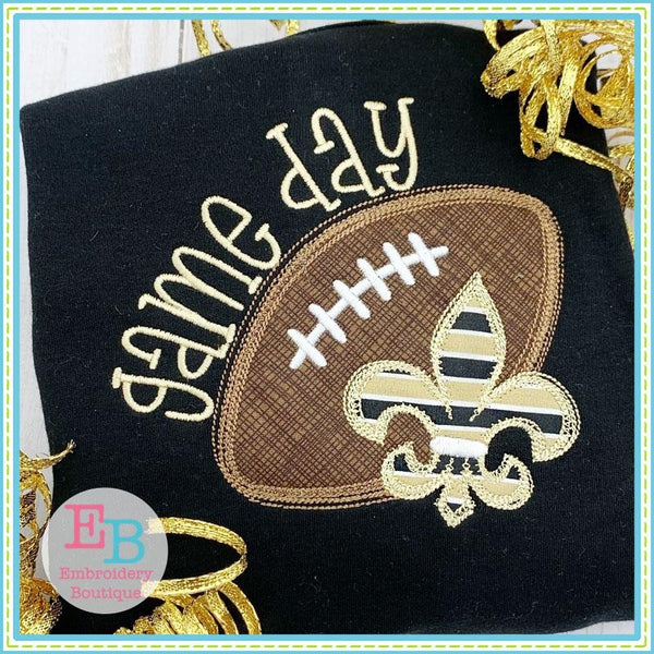 Game Day Fleur De Lis Applique, Applique
