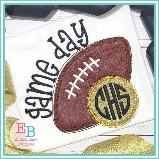 Game Day Circle Applique, Applique