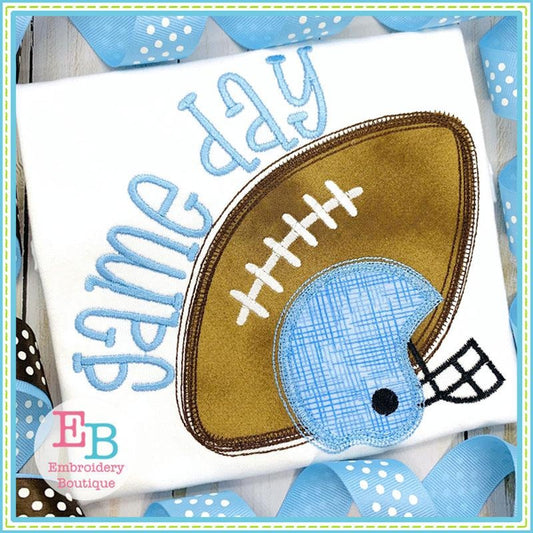 Game Day Helmet Applique, Applique
