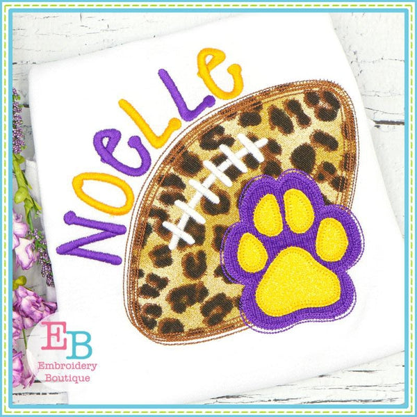 Game Day Paw Applique, Applique
