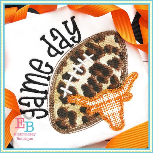 Game Day Steer Applique, Applique