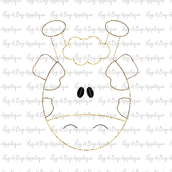 Giraffe Bean Stitch Applique, Applique