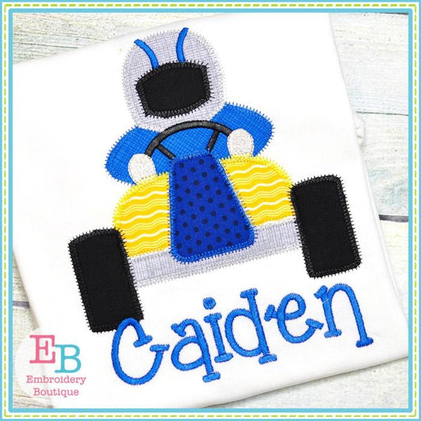 Go Kart Zigzag Applique, Applique