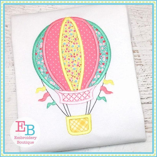 Hot Air Balloon Applique, Applique