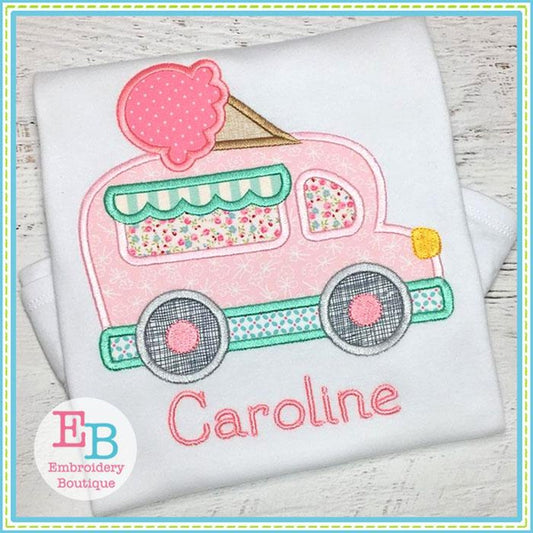 Ice Cream Truck Applique, Applique