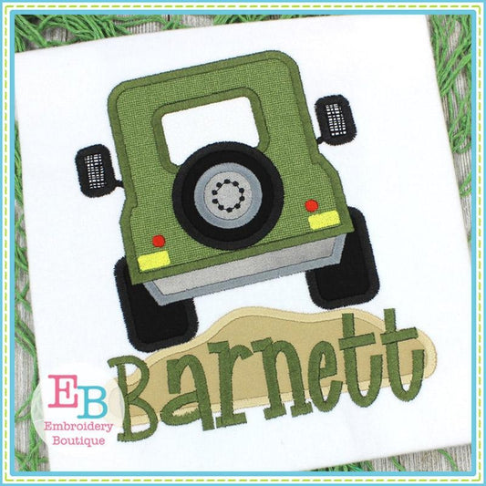 Jeep Satin Applique, Applique
