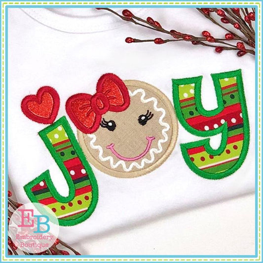 Joy Ginger Applique, Applique