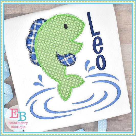 Jumping Fish Zigzag Applique, Applique