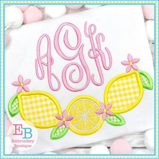 Lemon Swag Applique, Applique