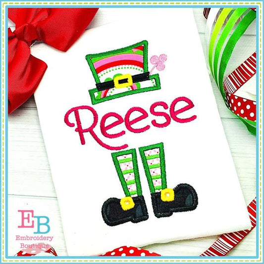 Leprechaun Hat and Legs Applique, Applique