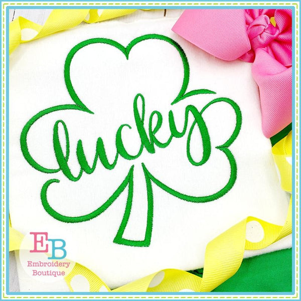 Lucky Shamrock Design, Embroidery