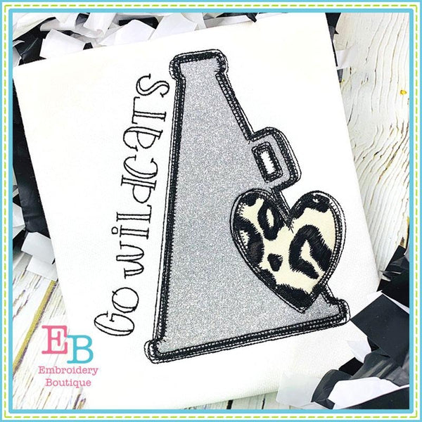 Megaphone Heart Applique, Applique