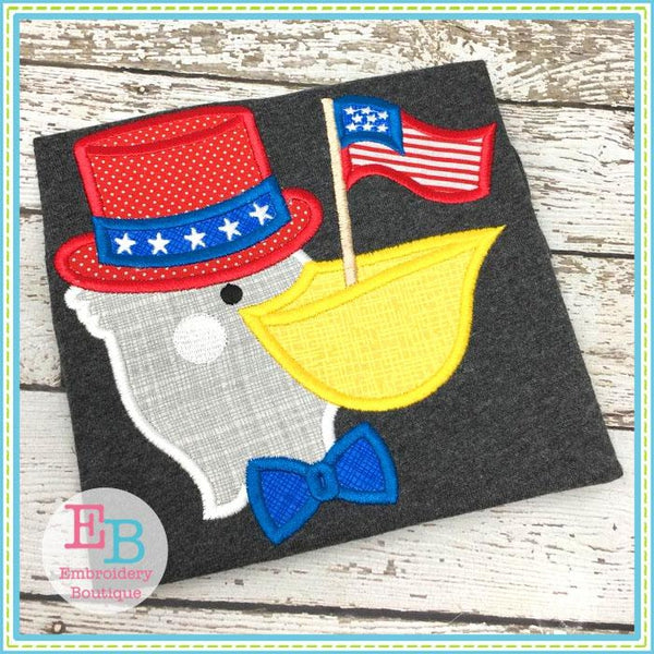 Pelican Flag Applique, Applique